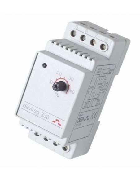DEVIreg 330 univerzális termosztát padló- és csőfűtéshez