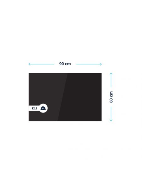 BVF PG 600W Fekete üveg infrapanel (90x60cm)