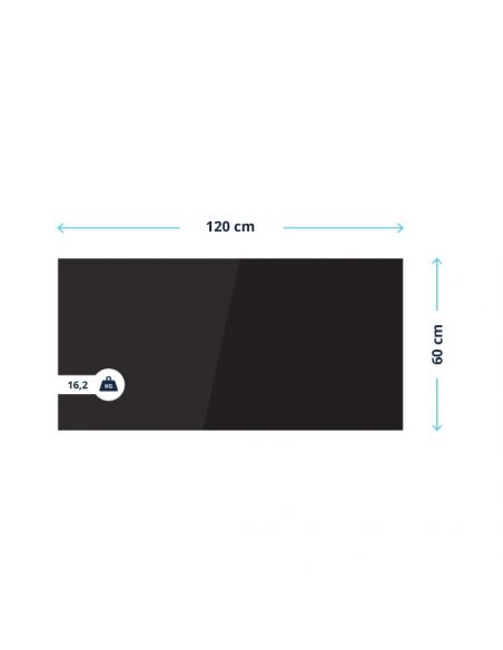 BVF PG 800W Fekete üveg infrapanel (120x60cm)